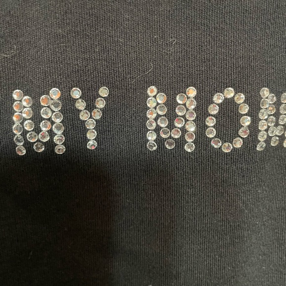Rhinestone Lettered Mother Daughter Humor Tee-sz Med - Picture 5 of 6